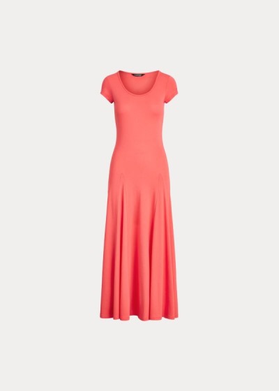 Maxi Vestidos Ralph Lauren Mujer Rojos - Cotton-Blend - AQUCK2754